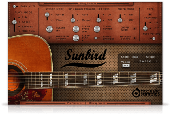 sunbird guitar library by acousticsamples