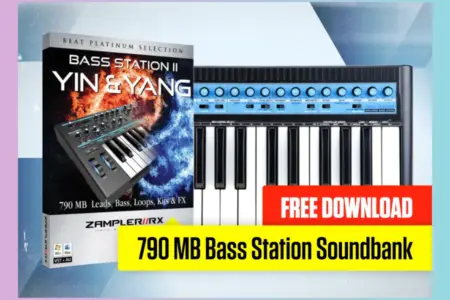 Featured image for “Free BASS STATION sound bank for Zampler – 790 MB multisamples”